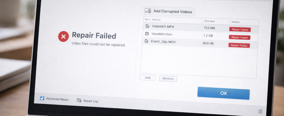 When Video Repair Software Will NOT Recover Your File