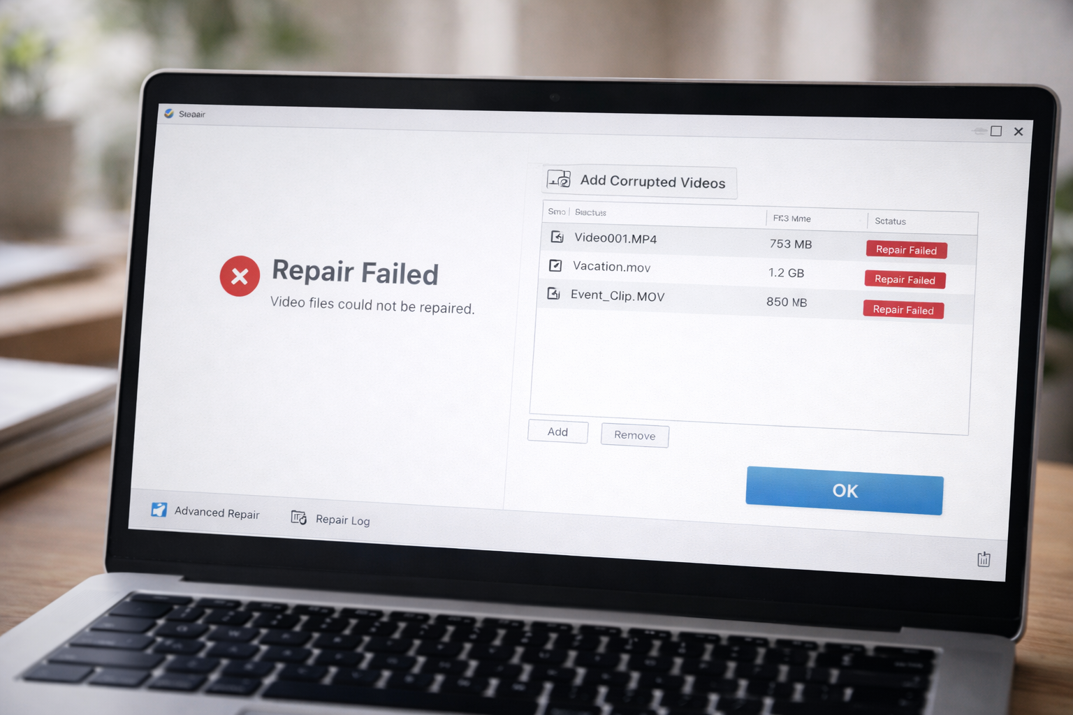 When Video Repair Software Will NOT Recover Your File